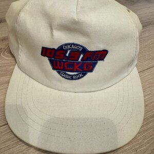 Vintage‎ WCKG Chicago Classic Rock 105.9 FM Snapback Hat K-Products 80s
